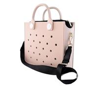 Large Mesh Beach Bag,Eco-Friendly Beach Bag Soft Rubber Waterproof Travel Tote Bag Outdoor Women Handbag Beach Bags Including Shoulder Strap Inner Liner(HYB-T16)