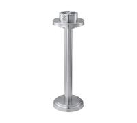 Large metal ashtray with lid for the patio, tall cigarette butt container for commercial use