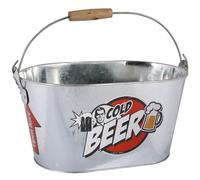 Large Beer Cooler Ice Bucket | Drink Holder Drink Cooler Metal Ice Bucket