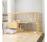 Large Metal - Cat Cages Indoor/Outside with Litter Tray, Cat Houses & Condos,small Animal Cage, Black/Yellow, Various Sizes