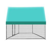 Large Metal Chicken Coop, with Water-Resident, Chicken Run Pen for Yard with Cover, Walk-in Poultry Cage with Run, Chicken Runs House for Outsid(78.7x118.1x78.7in)