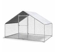 Large Metal Chicken Coops, Walk-in Poultry Cage Waterproof & Sun Protection Cover for Hens, Ducks, Rabbits(2x3x2m)