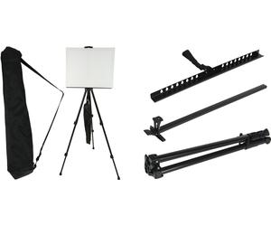 Large Metal Easel Painting Artist Table or Floor Foldable Adjustable Stand Bag