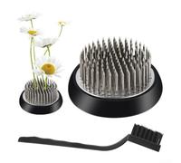 Large Metal Flower Hedgehog 2.76 Inch for Bouquets | Stainless steel needles, non-slip mat, 7 x 7 x 2.6 cm, ideal for ikebana, stable fixation