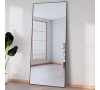 Large Metal Full Length Mirror 180cm x 80cm Agenzia 14 Black Large