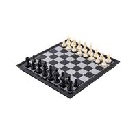 Large Metal-Gripping Chess Set, 13 x 13 in / 33 x 33 cm Portable Travel Chessboard, Resin Chess Pieces with Sturdy Wide Base, Storage Tube & English Manual, Exquisite Craftsmanship for Adults