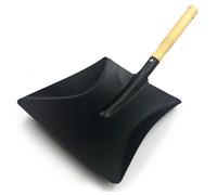 Large Metal Hand Shovel Grit Snow Coal Ash Removal Garden Outdoor Wooden Handle