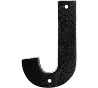 LARGE METAL HOUSE LETTER J - Cast Iron Antique Style Address Letter For Your Front Door, Wall, Gate, House, Metal Letters for Outdoor Signs, Door Name Sign