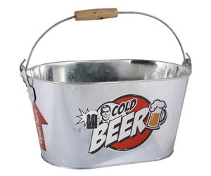 Large Metal Ice Bucket Bottle Cooler with Opener Drink Holder Container Parties
