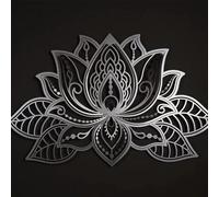 Large Metal Mandala Wall Decor, Lotus Flower Art for Meditation, Yoga Zen Home, Living Room Bedroom Office Decor
