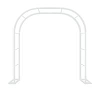 Large Metal Pergola Arbor - Rust-Resistant Garden Archway for Grape Vines Clematis & Ivy - Elegant Trellis for Walkway Decor in Black White & Green (Cream 160cm x 220cm)