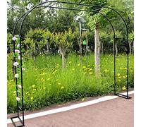 Large Metal Rose Arch Garden Trellis Arbor for Climbing Plants 19mm Galvanized Steel Wedding Decoration Arch Width: 25cm Available in 1.2m 1.4m 1.8m 2.0m 2.4m 3.0m 3.5m Sizes