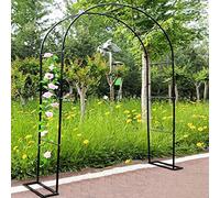 Large Metal Rose Arch Garden Trellis for Climbing Plants 19mm Galvanized Pipe Wedding Decoration Arbor Available in 1.2m 1.4m 1.8m 2.0m 2.4m 3.0m 3.5m Side Width: 25cm