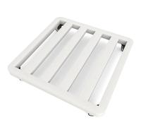 Large Metal Square Plant Caddy With Wheels, Heavy Duty Rolling Plant Stand With Locking Casters, 330Lb Capacity Planter Dolly For Outdoor Flower Pot Roller Base Plants Movers 50 *,White-50*60Cm
