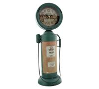 Large Metal Vintage Garage Gas Petrol Pump Quartz Mantel Clock