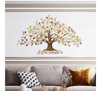 Large Metal Wall Art Decor for Living Room, Tree of Life Wall Decoration, 3D Wrought Iron Wall Sculpture, Gifts for Women