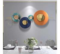 Large Metal Wall Sculpture Decor Creative Handmade Metal Wall Art Décor Modern Light Luxury Metal Wall Artwork Home Decor for Living Room Bedroom Office Hotel (150cmx58cm (59inx23in))
