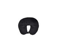 Large Micro Bead Travel Neck Pillow Aeroplane Car Soft Velvet Cushion (Black)