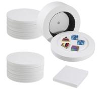 Large Microwave Kiln with 60 Pcs Kiln Paper Professional Extra Large Microwave Kilns for Fusing Glass Melting DIY Crafts Supplies