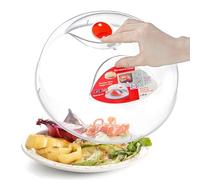 Large Microwave Plate Cover Easy Grip Microwave Splatter Cover Guard Lid with Steam Vent and BPA Free & 11.5 Inch, Dishwasher Safe
