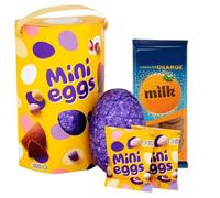 Large Mini Egg Bundle - Mini Egg, Chocolate Easter Eggs, Orange Chocolate Bar With Tilz Gift Card - Easter Chocolate Eggs - Gift For Kids And Adults