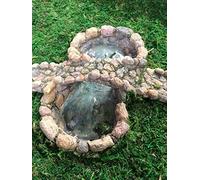 Large Miniature Fairy Garden Pond with Bridge Plant Pot Ornament Fairy Garden Accessory …