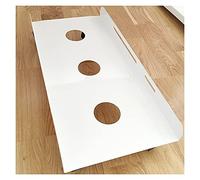 Large Mobile CPU Stand Cart with Locking Caster Wheels - Compatible with Most PC Cases Durable Computer Tower Bracket Adjustable Height Space-Saving Design Black