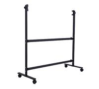 Large Mobile Dry Erase Board Stand, Adjustable Height & Angle, Black Metal Easel with Wheels for Office, Classroom, and Home Use
