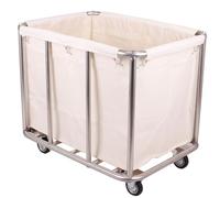 Large Mobile Laundry Trolleys,Household Service Cart Laundry Basket Sorter Storage Hand Trucks,Mobile Laundry Basket,Foldable Laundry Baskets Laundry Sorter Trolley,Beige-8Tubes, JYLSSKUK