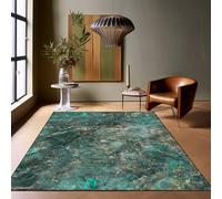 Large Modern Area Rug 110 x 190 cm NonSlip Abstract Design for Living Room Dining Room Bedroom Hallway KitchenGreen & Yellow Colorful Carpet