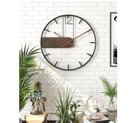 Large Modern Wall Clock for Home Decor - Battery Operated, Big Silent Creative Analog Display, Non-Ticking, Suitable for Bedroom, Kitchen, Office - 50cm