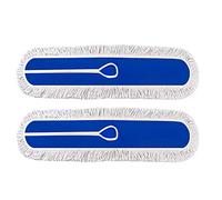 Large Mop Head 24" Industrial Strength Ultimate Cotton Floor Dust Mop Refill, Commercial Cleaner Mop Head Replacement, Dust Mops for Home, Industrial Use - Fit for Standard Size Mop Frame (2)
