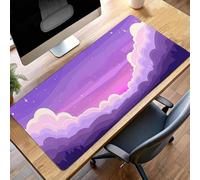 Large Mouse Mat 100 x 50cm Gaming Mouse Pad Waterproof Mousepad with Stitched Edges ;Large Mat with Rubber Base, for Wireless Mause, Accessories for Men, Gifts (Abstract Pink) PjY7431 R-Q