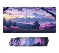 Large Mouse Mat 1000 x 500 mm, Mount Fuji Mouse Pad Gaming Keyboard Mousemat 39.4 x 19.7 inch, XXL Mousepad Cherry Blossom Desk Mat Non-Slip Rubber Base for Laptop, Computer, Office, Home -MP1430