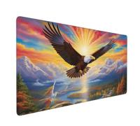 Large Mouse Mat 1000 x 500 mm, Snow Capped Mountain Mouse Pad Gaming Keyboard Mousemat 39.4 x 19.7 inch, XXL Mousepad Eagle Desk Mat Non-Slip Rubber Base for Laptop, Computer, Office, Home -MP1546