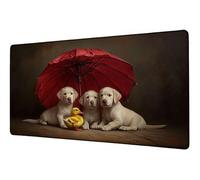 Large Mouse Mat 1000x500 mm Gaming Mouse Pad Dog XXL Desk Mat Duck Mousepad Non-Slip Rubber Base Mousemat Waterproof Office Accessories Desk Protector Matt, for Computer Keyboard Office Product D-251