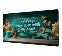 Large Mouse Mat 1000x500 mm Gaming Mouse Pad Retro XXL Desk Mat Butterfly Mousepad Non-Slip Rubber Base Mousemat Waterproof Office Accessories Desk Protector Matt, for Computer Office Product D-83