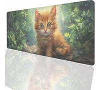 Large Mouse Mat 1000x500x3mm, Extended Animal Desk Pad, Adults Kids Gaming Mouse Pad Keyboard with Stitched Edges Water Non-Slip Rubber Base for Desk Office Decor Gift PjY2210 B-I