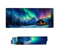 Large Mouse Mat 1000x500x3mm,Mouse Pad Rainbow Desk Mat,Gaming Mouse Pad Aurora Mouse Pads,Non Slip Desk Mat,Keyboard Mat with Water Resist Surface,Improved Precision and Speed,Desk Accessories RS-886