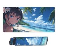 Large Mouse Mat 1200 x 600 mm, Anime Mouse Pad Gaming Keyboard Mousemat 47.2 x 23.6 inch, XXL Mousepad Japanese Desk Mat Non-Slip Rubber Base with Stitched Edges for Computer, Office, Home -MP1346