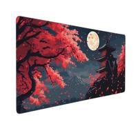 Large Mouse Mat 1200 x 600 mm, Tower Mouse Pad Gaming Keyboard Mousemat 47.2 x 23.6 inch, XXL Mousepad Full Moon Desk Mat Non-Slip Rubber Base with Stitched Edges for Computer, Office, Home -MP1038