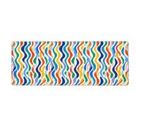 Large Mouse Mat 1200 x 600 Orange Blue Non-slip Waterproof Table Protector Writing Pad,XXL mousepad table mat large size,rubber base for stable grip on smooth surfaces,for Office Gaming Work