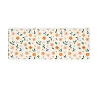 Large Mouse Mat 1200 x 600 Orange Green Non-slip Waterproof Table Protector Writing Pad,XXL mousepad table mat large size,rubber base for stable grip on smooth surfaces,for Office Gaming Work
