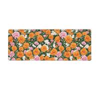 Large Mouse Mat 1200 x 600 Orange Pink Non-slip Waterproof Table Protector Writing Pad,XXL mousepad table mat large size,rubber base for stable grip on smooth surfaces,for Office Gaming Work