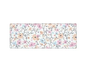 Large Mouse Mat 1200 x 600 Pink Orange Non-slip Waterproof Table Protector Writing Pad,XXL mousepad table mat large size,rubber base for stable grip on smooth surfaces,for Office Gaming Work
