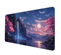 Large Mouse Mat 1200 x 600 x 3 mm, Landscape Mouse Pad Fall Mousepad Anti-Slip Rubber Base Desk Mat with Stitched Edge PC Accessories Waterproof Smooth Surface Mousemat for Office/Gaming -hjw2506R8