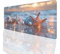 Large Mouse Mat 1200x600x3mm, Extended Landscape Desk Pad, Adults Kids Gaming Mouse Pad Keyboard with Stitched Edges Water Non-Slip Rubber Base for Desk Office Decor Gift PjY13988 N-U