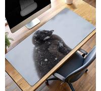 Large Mouse Mat 1200x600x3mm Gaming Mouse Pad Waterproof Mousepad with Stitched Edges ;Large Mat with Rubber Base, for Wireless Mause, Accessories for Men, Gifts (Black Penguin) PjY3705 4-K