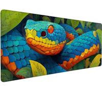 Large Mouse Mat 1200x600x3mm Mouse Pad Snake H-C6YG3 | Mousepad Large Size with Non-Slip Rubber Base, Stitched Edges Mousepad, Waterproof Smooth Keyboard Mat Office Accessories