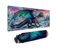 Large Mouse Mat 1500x800x3 mm, Color Gaming Mouse Pad Dragon Desk Mat with 3MM Stitched Edges, Non-Slip Rubber Base Mousepad Desk Decor for Gaming, PC, Laptop, Office, Home, Gifts for Women -zjn2509RM